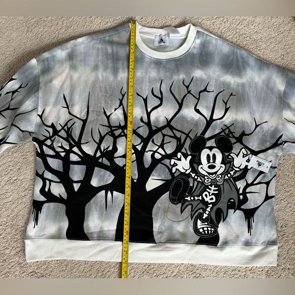 SOLD - Disney Parks Halloween Vampire Mickey Spooky Pullover Sweater (Size:L) - Picture 11 of 15